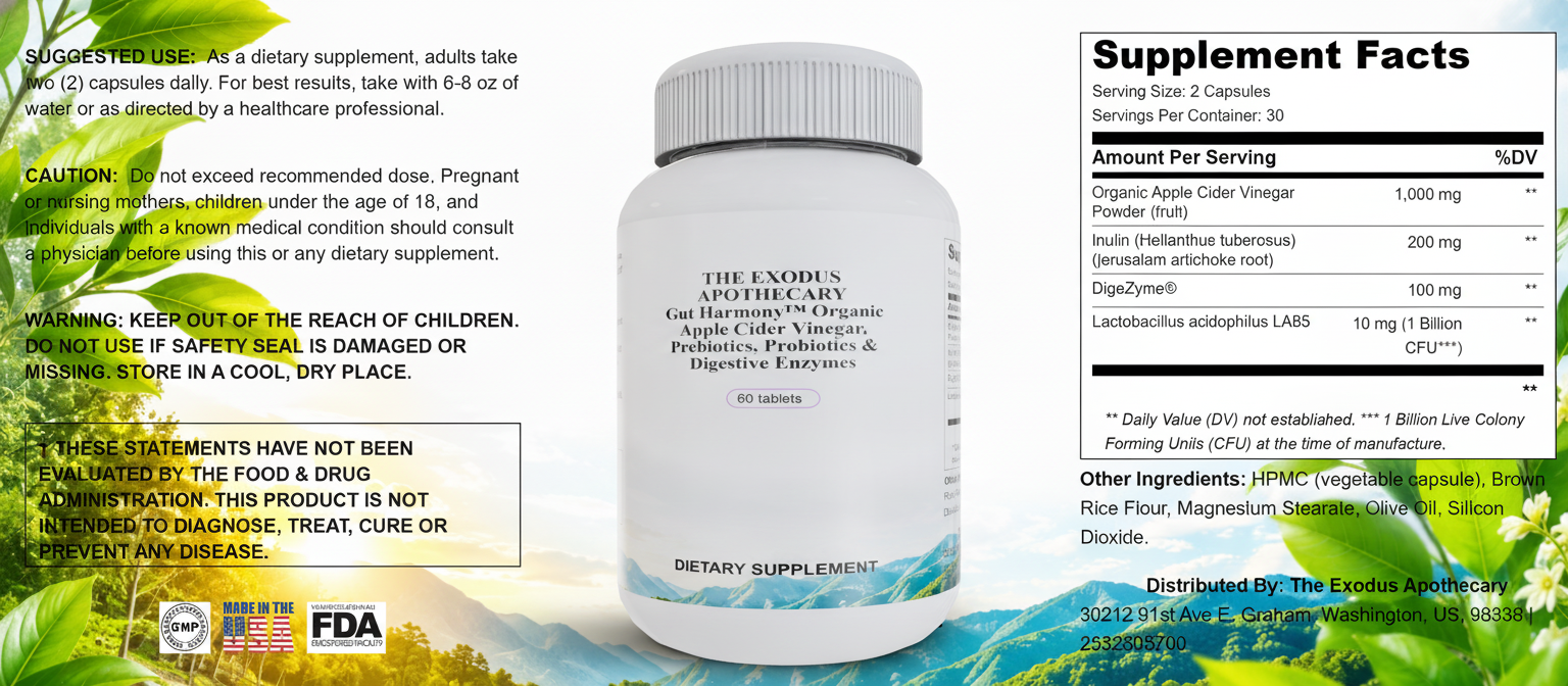Gut Harmony ACV Capsules image 1
